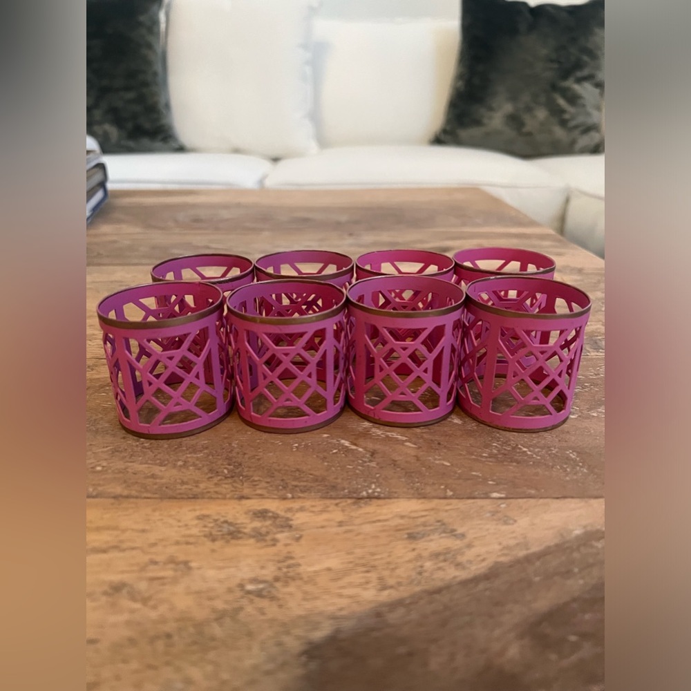 napkin rings set of 8